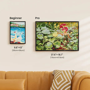 First Blooms, Large Pastoral Diamond Painting Kit, Square Drills -