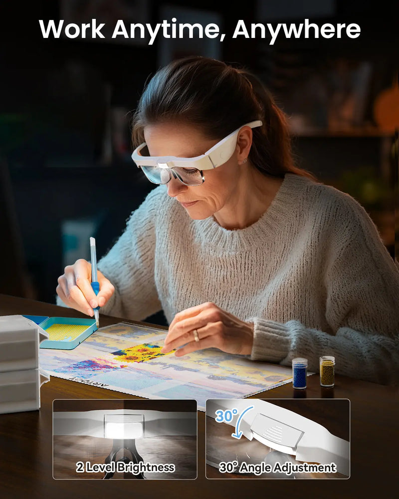 Magnifying Glass with Light, Rechargeable LED