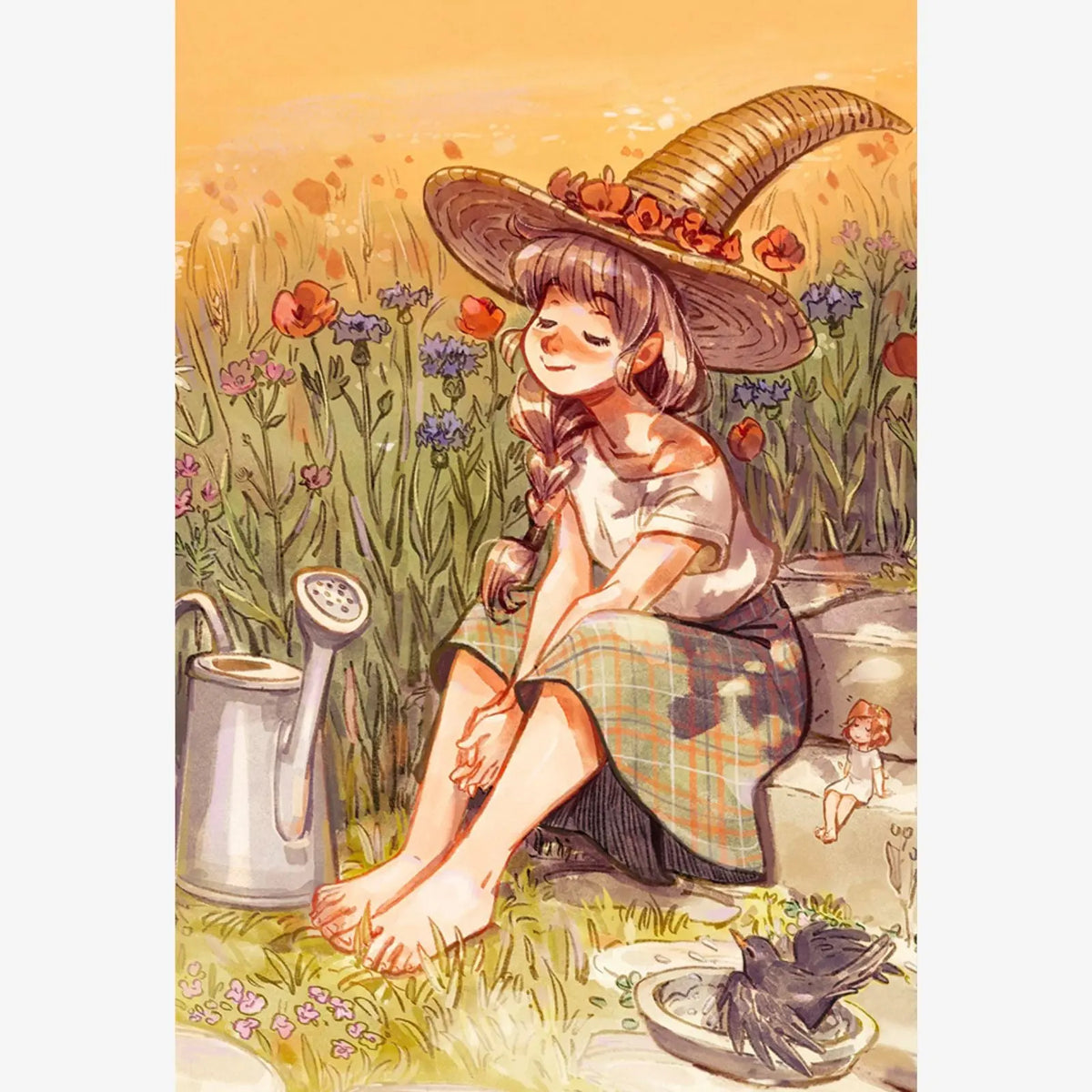 In the Sun, Large Pastoral Diamond Painting Kit, Square Drills -
