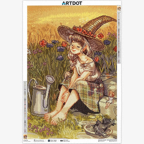 Al Sol, Kit de Pintura Pastoral Diamante Grande, Brocas Cuadradas