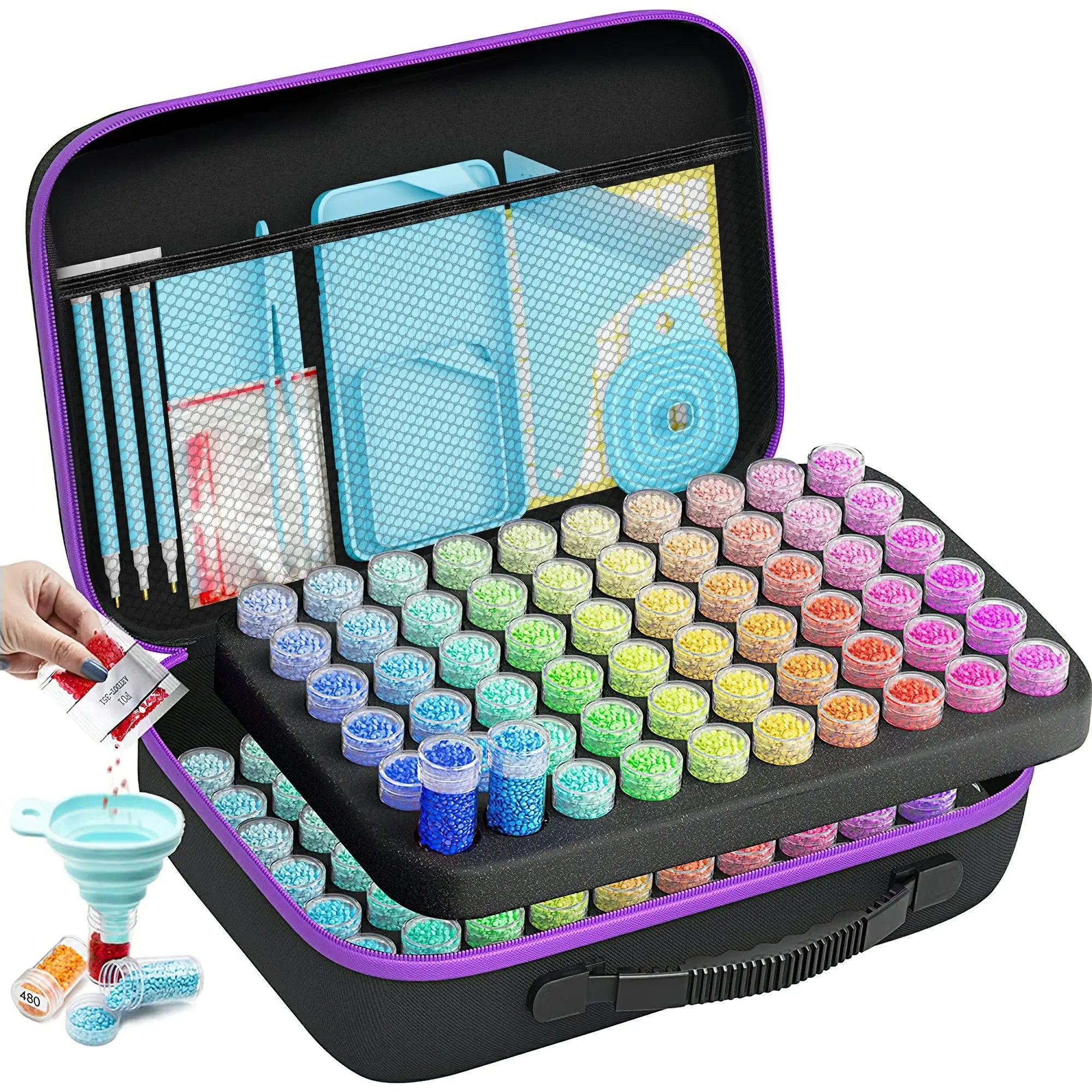 120 Containers Diamond Painting with Zipper | ARTDOT®