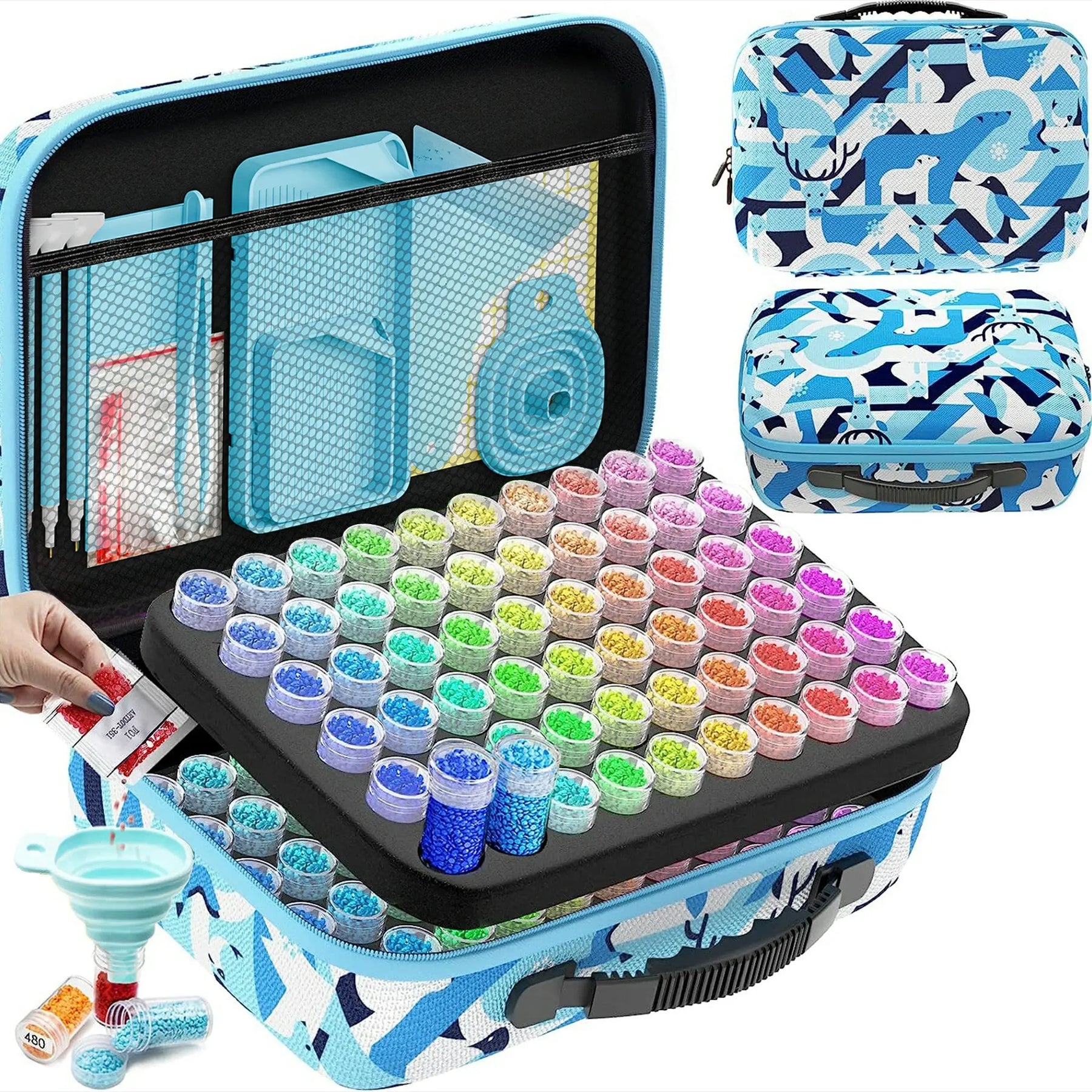 Medium Size 120 Containers Diamond Painting Storage Case - ARTDOT