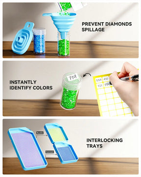 Medium Size 120 Containers Diamond Painting Storage Case - ARTDOT