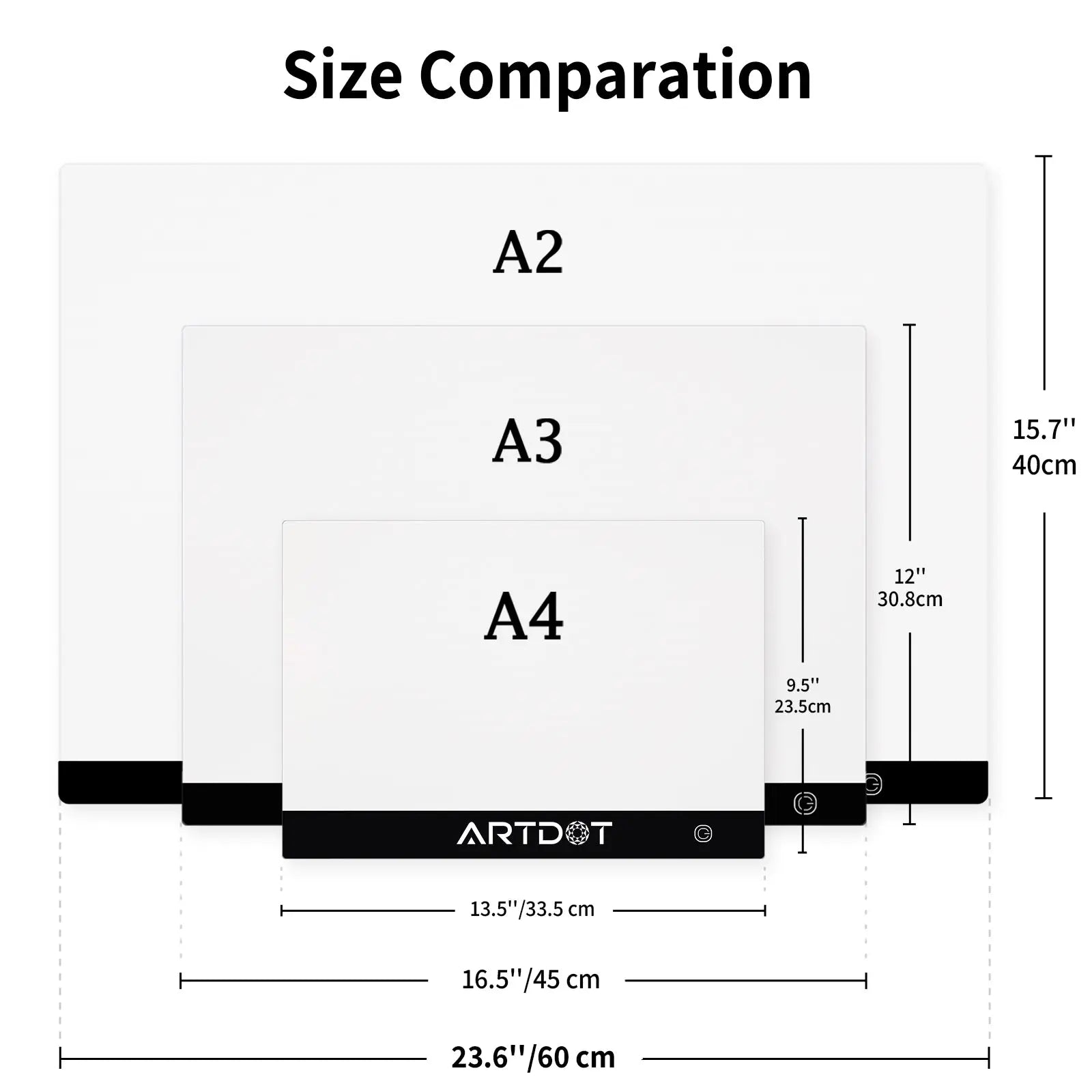 A1 A2 A3 A4 A5 LED Diamond Painting Board Copy Pad Ultra-Thin