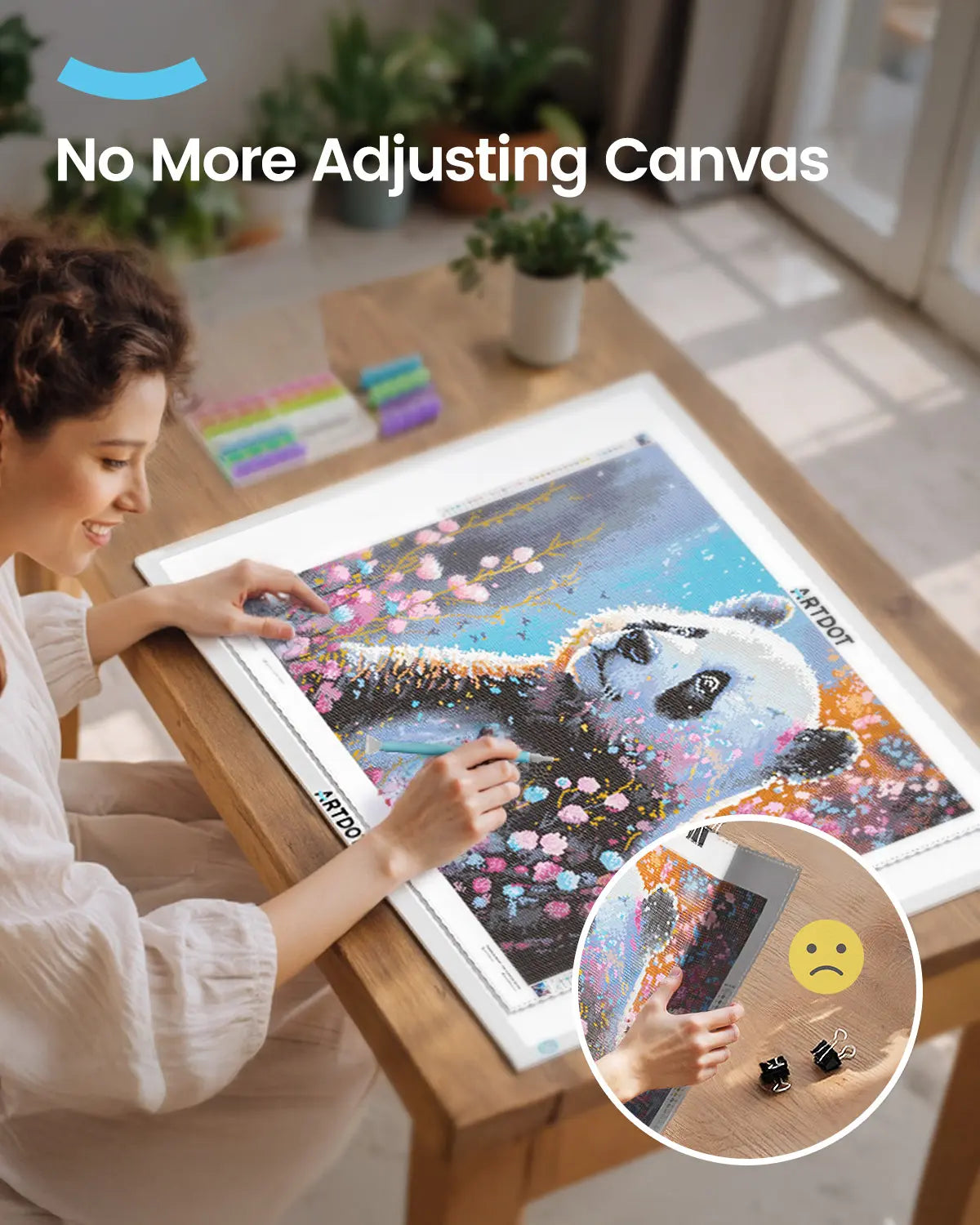 ARTDOT A4 Licht Pad voor 5D Diamond Painting Kits, Verstelbare ARTDOT A4 Licht Pad voor 5D Diamond Painting Kits, Verstelbare