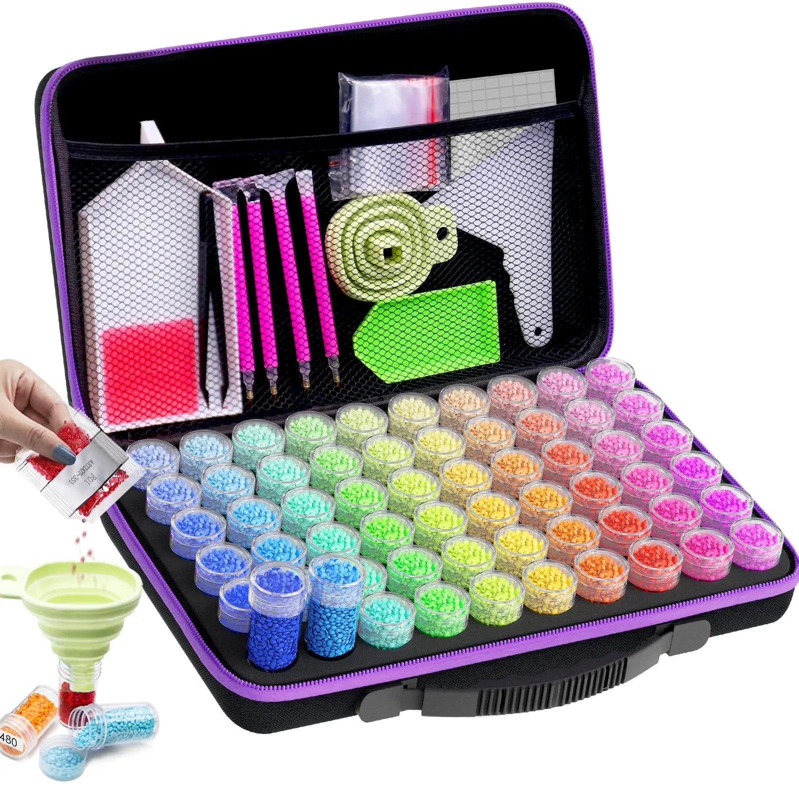 Medium Size 60 Containers  Diamond Painting Storage Case - ARTDOT