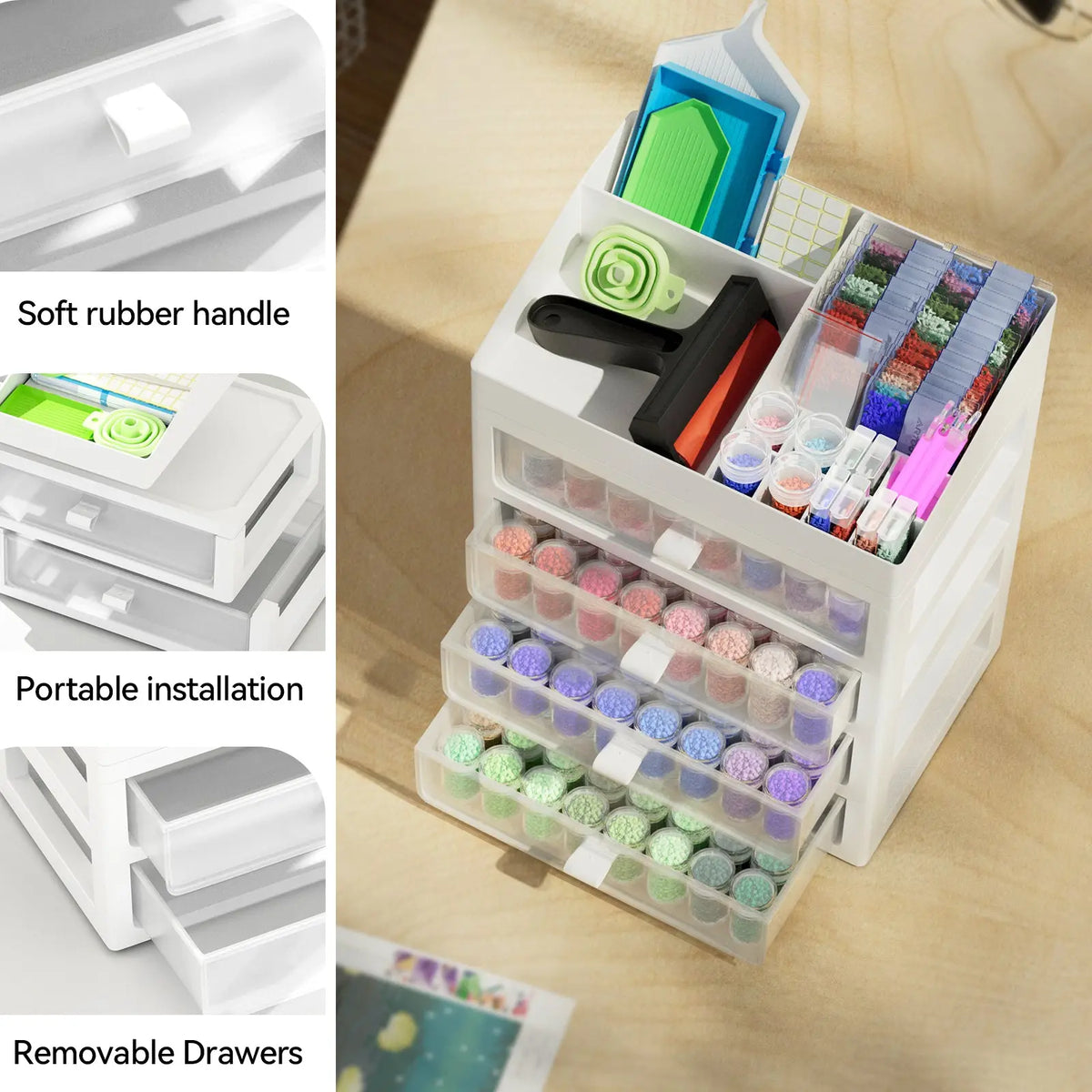 Multi-function Storage Containers for Diamond Painting and Craft