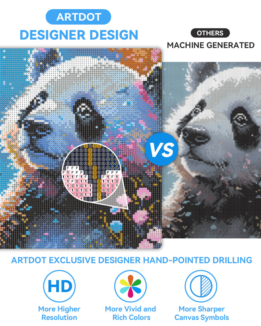 Panda Diamond Painting | From $ 9.9 Beginner Diamond Art