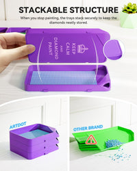 Purple Diamond Painting Trays Kit - ARTDOT