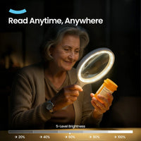 Rechargeable Large Magnifying Glass with Light, Adjustable Light Temperature ARTDOT