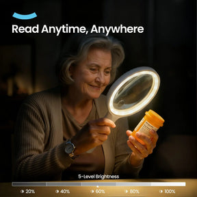 Rechargeable Large Magnifying Glass with Light, Adjustable Light Temperature ARTDOT