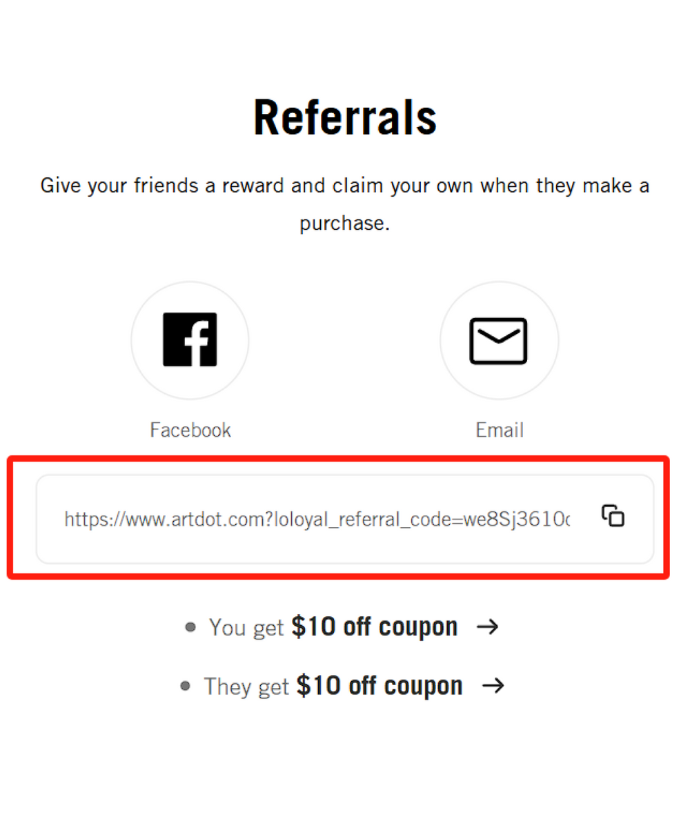 Referral Program – ARTDOT