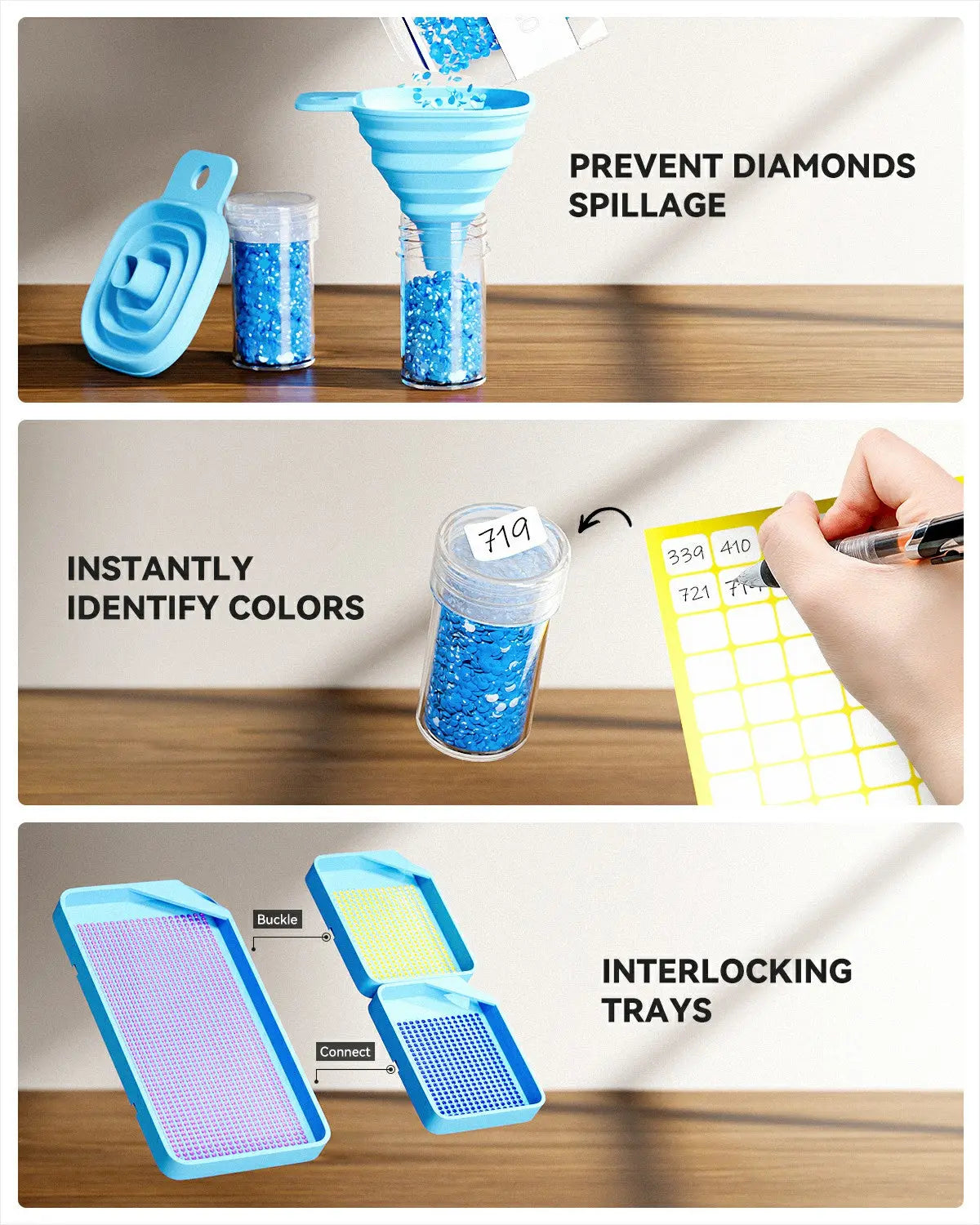 Small Size 30 Containers Diamond Painting Storage Case - ARTDOT