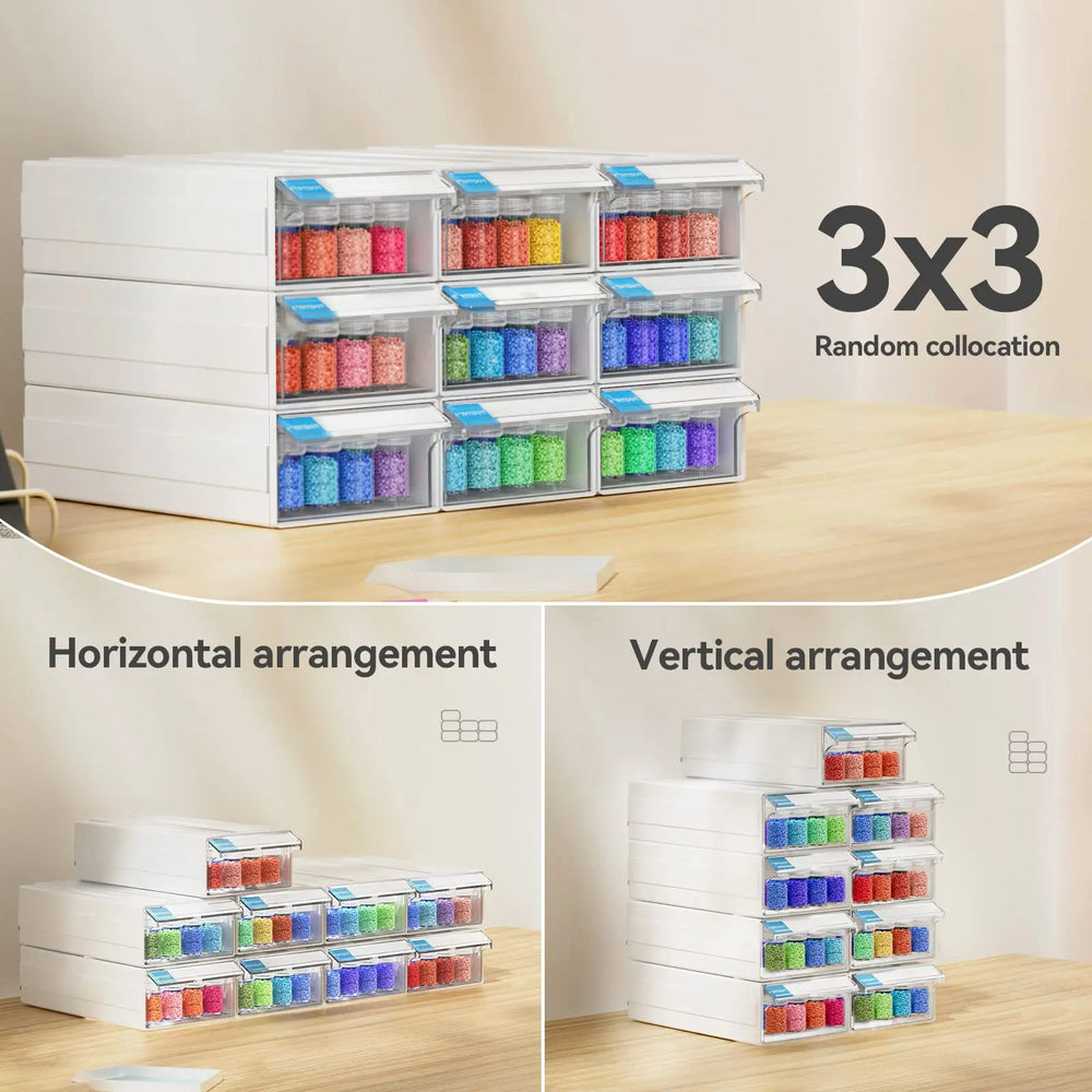 DIY Beads & Drills Stackable Storage Containers for Diamond Art | Artdot®