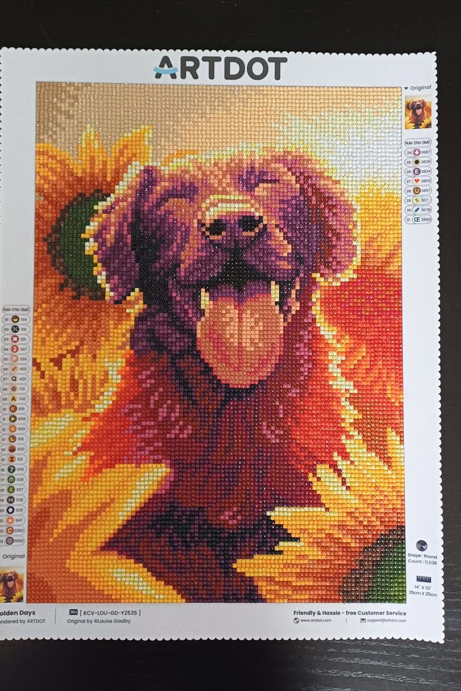 Hi! Here is my finished Artdot diamond painting.