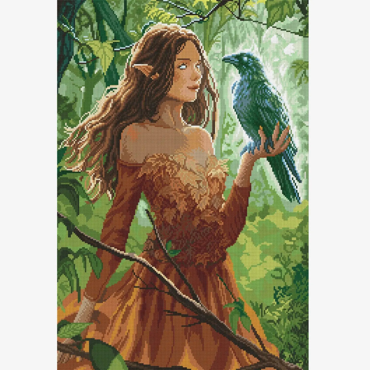 The Seer, Fantastic Animal Large Diamond Painting Kit (Square Drills, 18.7"×27.6")