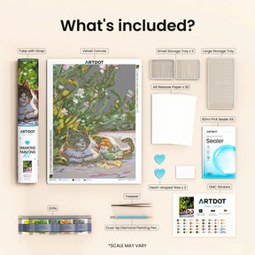 Warm In the Sun, Large Pastoral Diamond Painting Kit, Square Drills