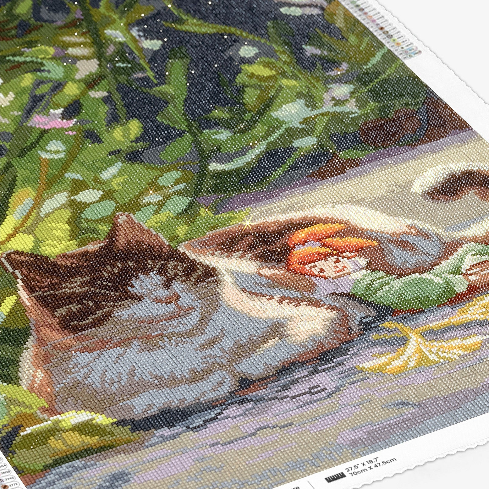 Warm in der Sonne, Großes Pastoral-Diamantmalset (Quadratische Bohrer, 18,7"×27,6")