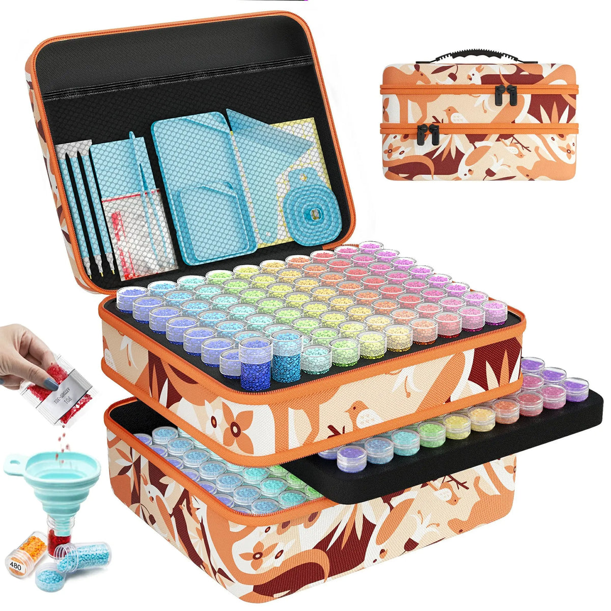 Medium Size 240 Containers Diamond Painting Storage Case - ARTDOT