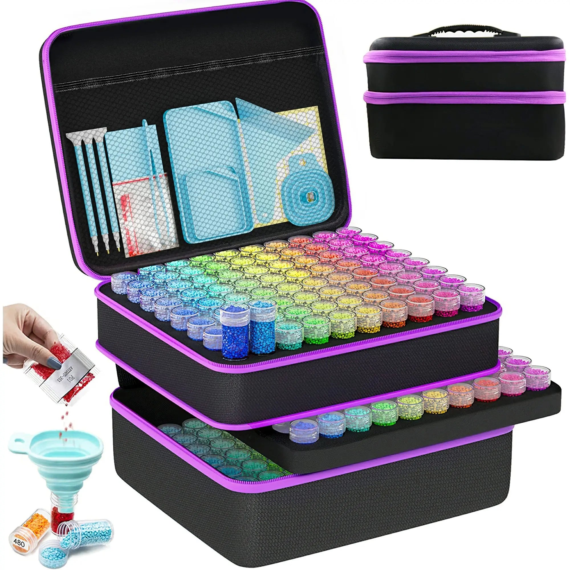 240 Containers Diamond Painting Storage Case for Beads | ARTDOT®
