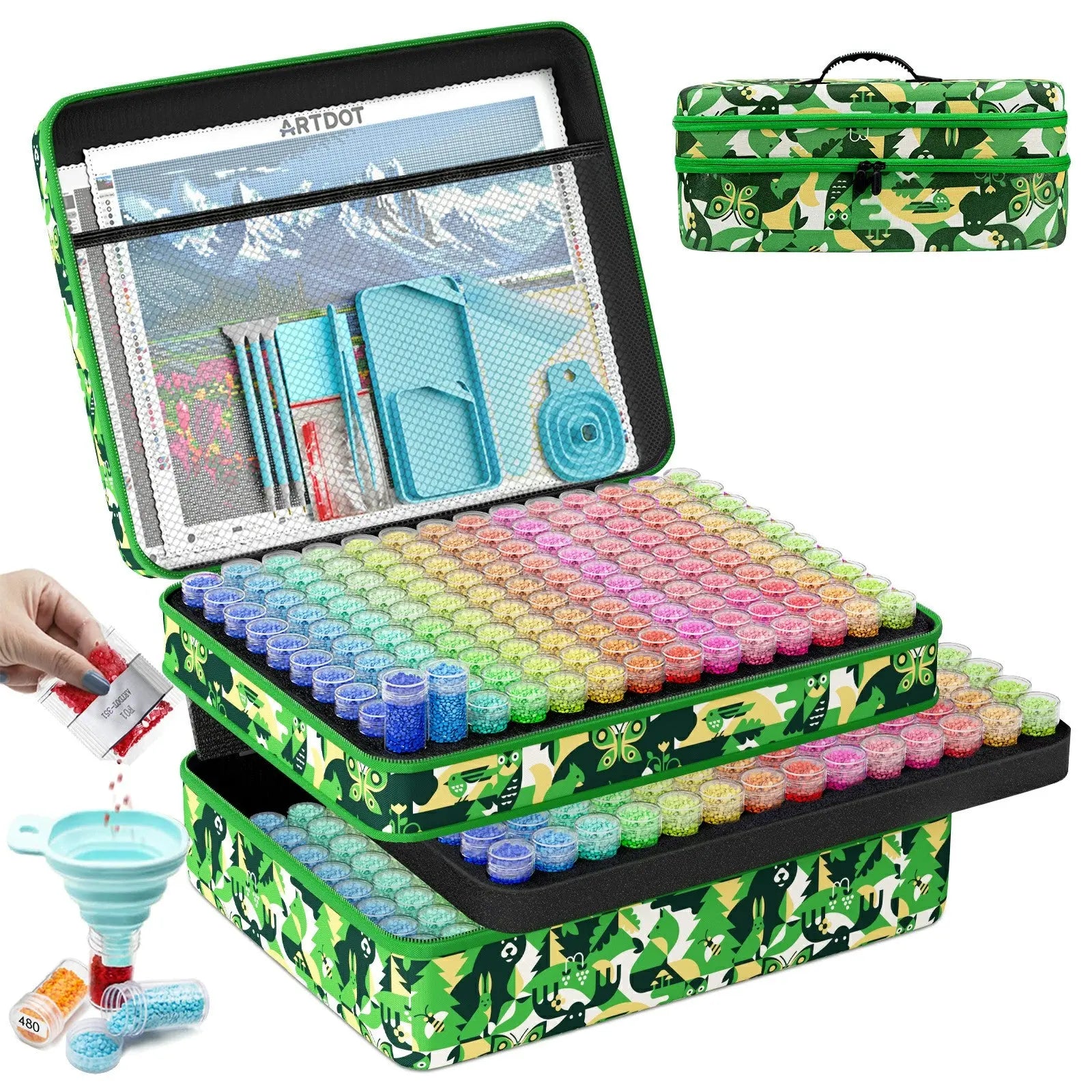 420 Containers Diamond Painting Storage Case, Container Box for