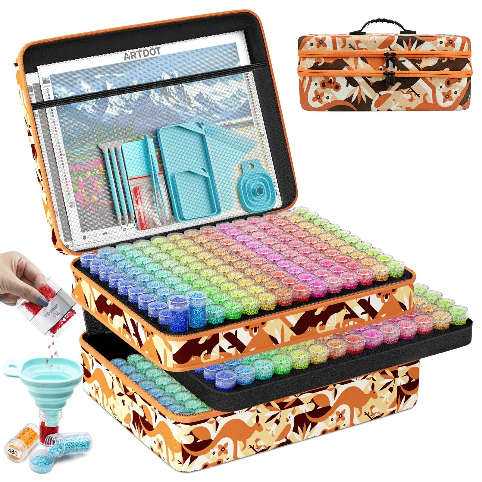 Medium Size 420 Containers Diamond Painting Storage Case - ARTDOT