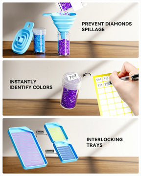 Medium Size 420 Containers Diamond Painting Storage Case - ARTDOT