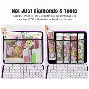 ARTDOT Storage Box For 5D Stitch Diamond Painting Art Tools 64 70