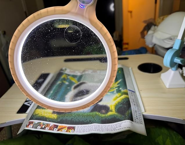 Perfect for diamond painting. Helps see symbols so much better! Very happy with it.