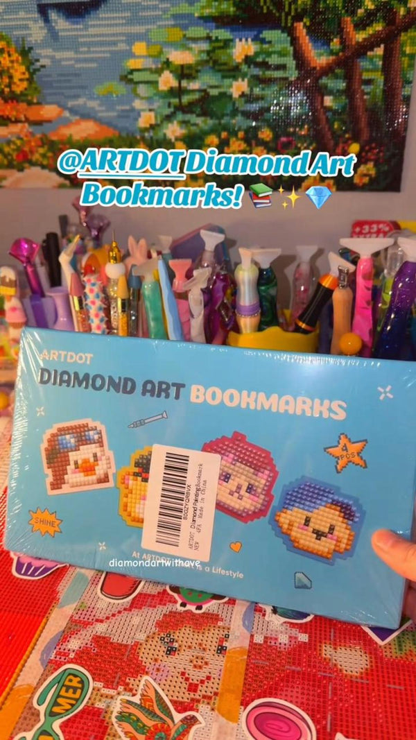 Four SparkleMark bookmarks together
