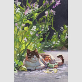 Warm in the Sun in painting