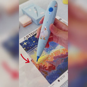 Wireless Electric Diamond Art Vacuum Pen (Blue)