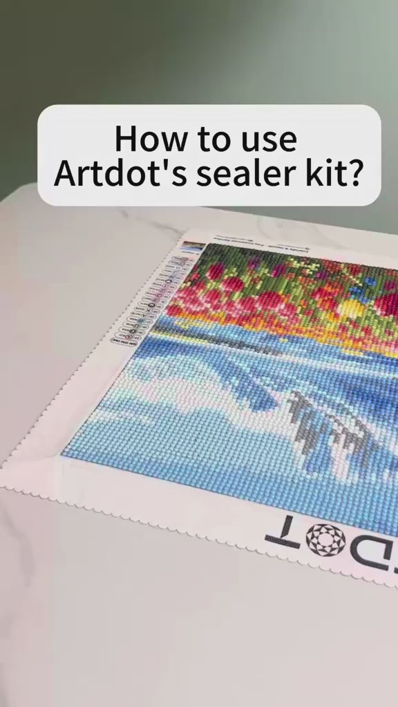 🥰💎How to use Artdot's diamond painting sealer kit?Let's see!