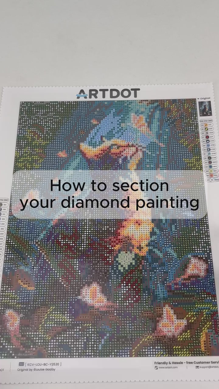 Section your Diamond Art