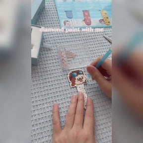 Diamond Art DIY Bookmarks Kit, Cute Magnetic Craft Gift for Kids & Adults (4PCS)